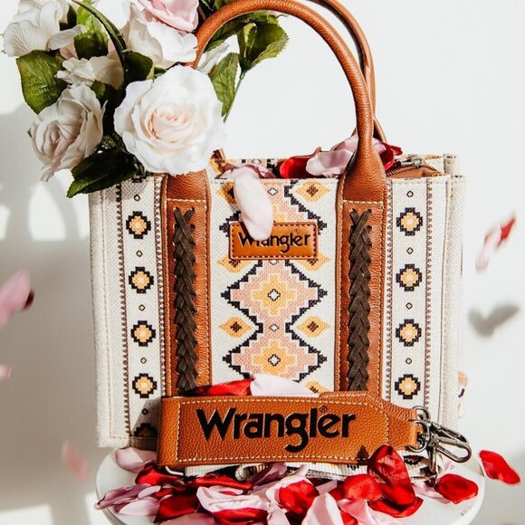Wrangler Tote Bag for Women Western Shoulder Purses Boho Aztec Satchel Handbags - Picture 2 of 6
